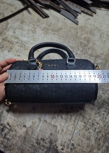 Vakko Siyah Yılan Desenli Deri Kadın Çanta - Görsel 2