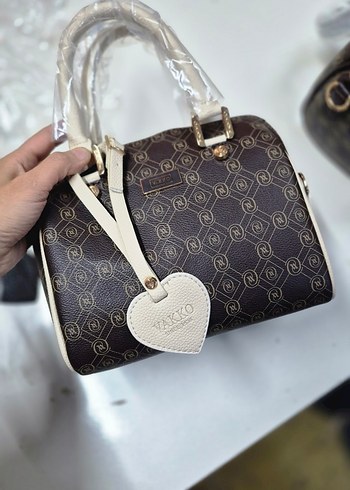 Kahverengi Baskılı Deri Kadın Çanta - Görsel 3