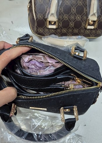 Siyah Deri Kadın Çanta - Görsel 6