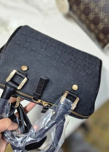 Siyah Deri Kadın Çanta - Görsel 4