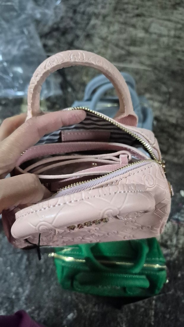 Pembe Deri Kadın El Çantası - Görsel 4