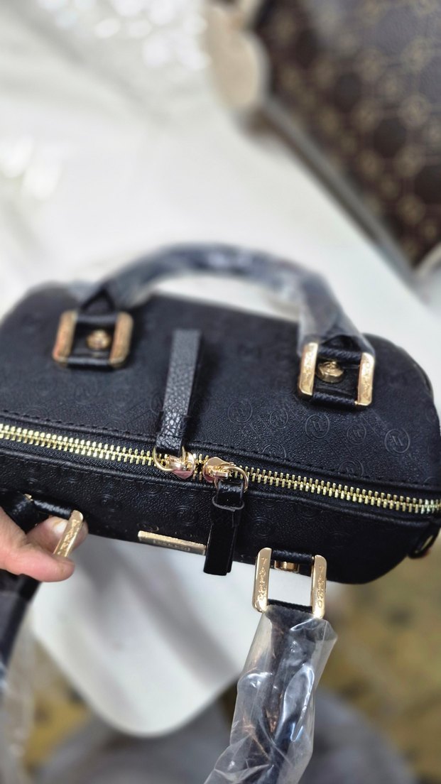 Siyah Deri Kadın Çanta - Görsel 3