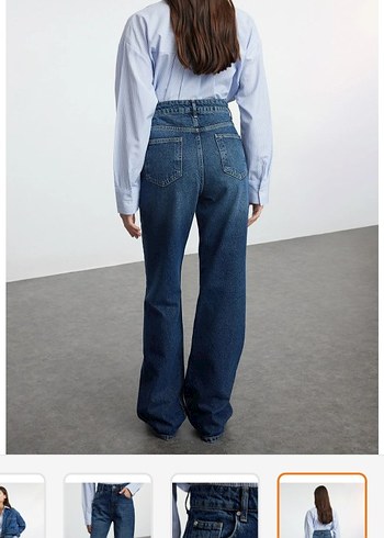 Koyu mavi kot pantolon - Görsel 2