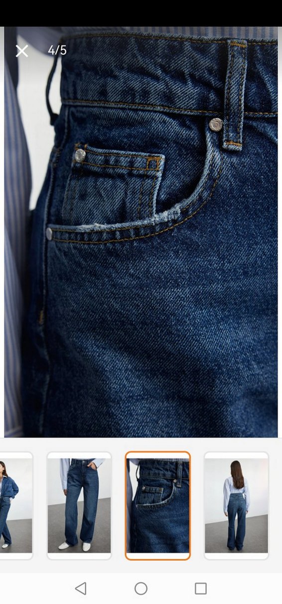 Koyu mavi kot pantolon - Görsel 3