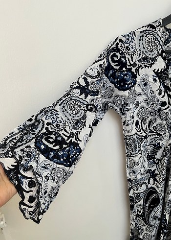 Bikini üstüne kimona pareo - Görsel 3