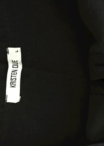l Beden Düğmeli Uzun Siyah çan etek