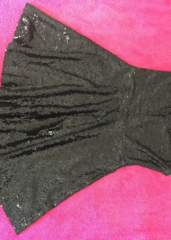 38 Beden Parlak Siyah Gotik Midi Elbise