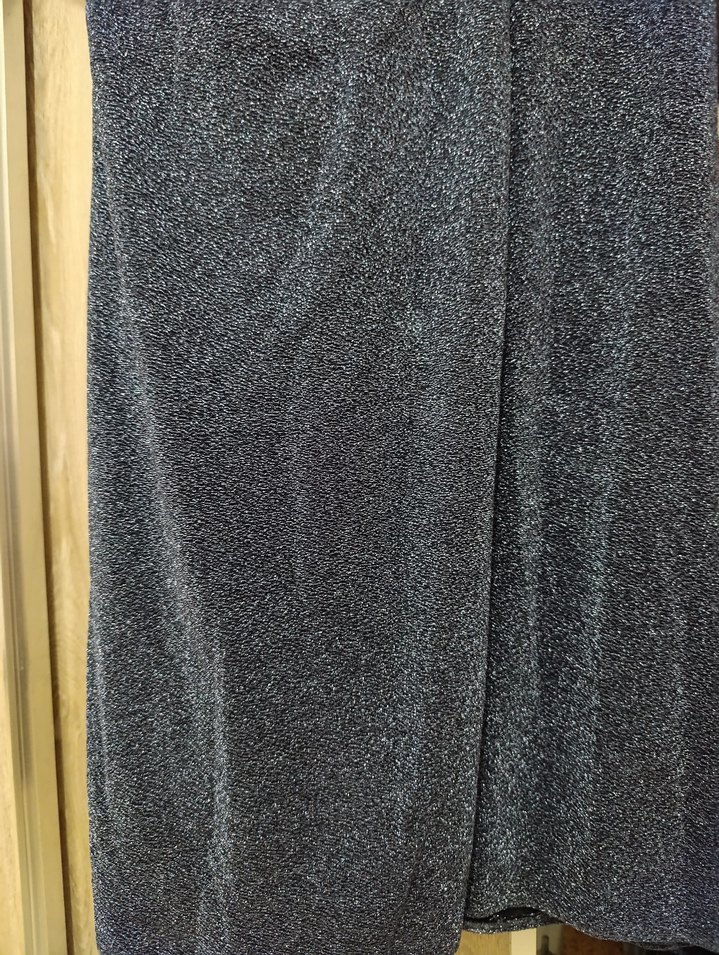 Kemer Detaylı Uzun Mavi Abiye Elbise - Görsel 3