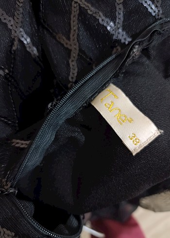 Uzun Siyah Gotik Mezuniyet Elbisesi pul tüy - Görsel 9