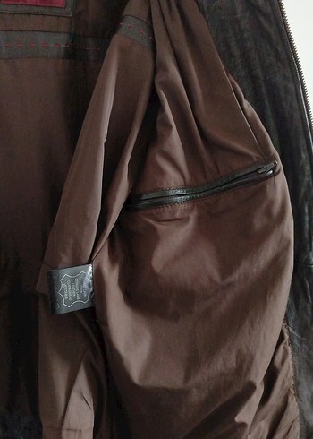 Dericlub Koyu Kahverengi Hakiki Deri Ceket | Kullanılmış - Görsel 10