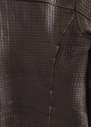 Dericlub Koyu Kahverengi Hakiki Deri Ceket | Kullanılmış - Görsel 12