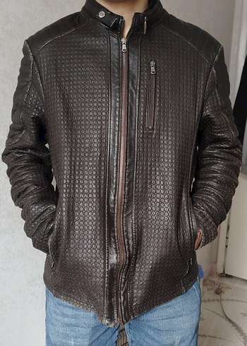 Dericlub Koyu Kahverengi Hakiki Deri Ceket | Kullanılmış - Görsel 2