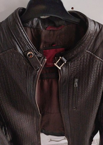 Dericlub Koyu Kahverengi Hakiki Deri Ceket | Kullanılmış - Görsel 5