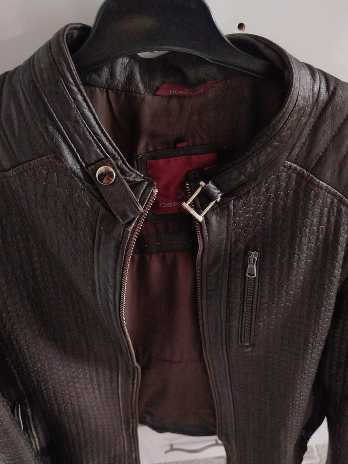 Dericlub Koyu Kahverengi Hakiki Deri Ceket | Kullanılmış - Görsel 5