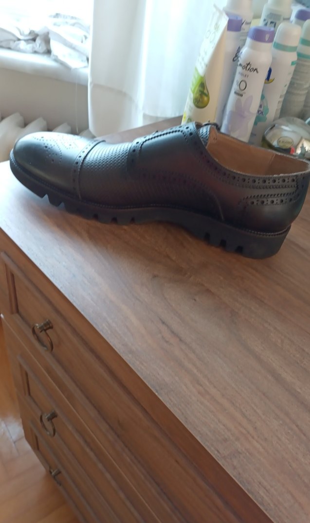 Klasik Siyah Deri Tokalı Erkek Ayakkabı - Görsel 2