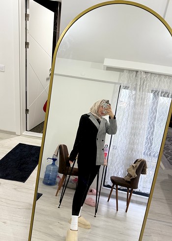 Gri Midi Kadın Takım Elbise - Görsel 2