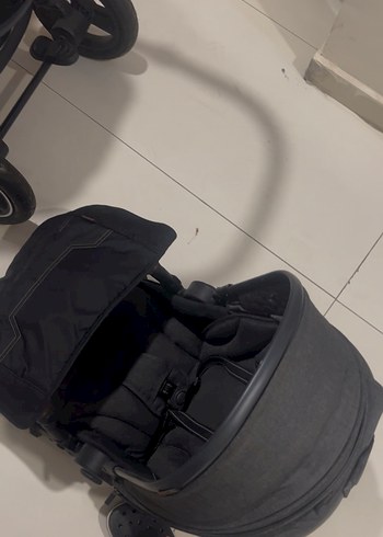 Diğer Beden siyah Renk Siyah-Gri Bebek Arabası ve Oto Koltuğu Seti