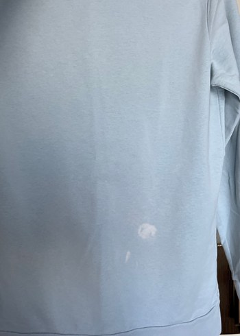 36 Beden mavi Renk Kadın Mavi Pamuklu Baskılı Sweatshirt