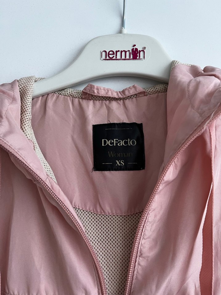 Pembe Midi Boy Kadın Yağmurluk - Görsel 2