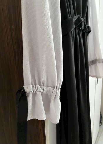 Siyah Uzun Goth Kemerli Elbise - Görsel 3