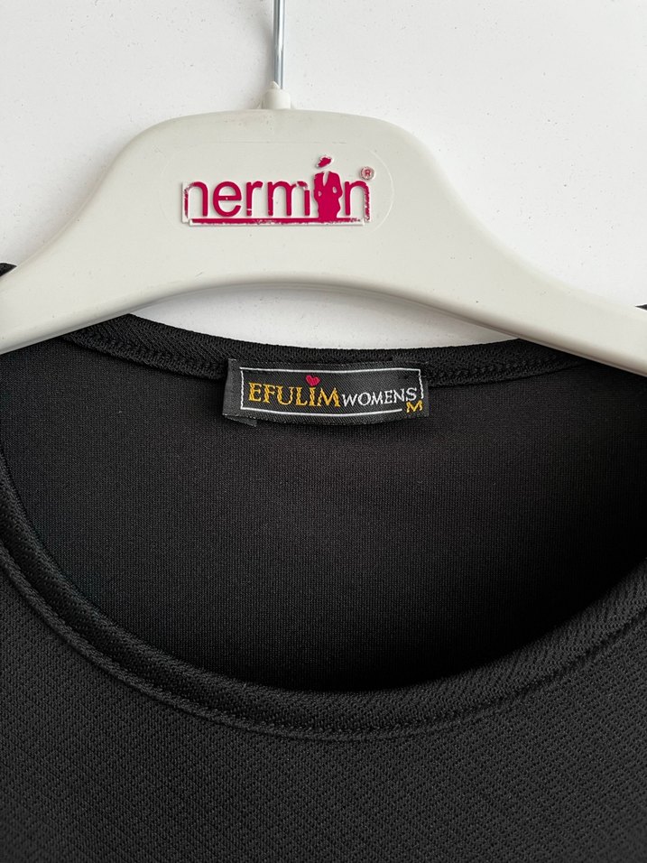 Siyah Uzun Goth Kemerli Elbise - Görsel 4