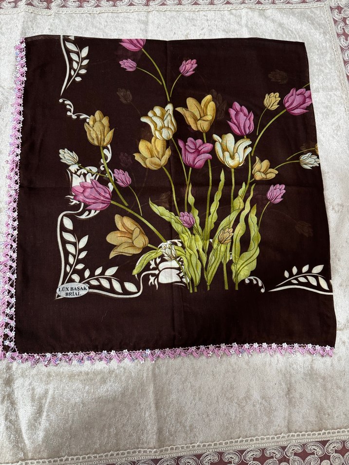 El örgüsü kadın eşarp - Görsel 2