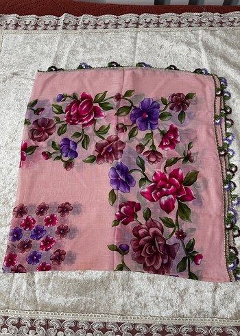 El iğne örgüsü kadın eşarp - Görsel 2