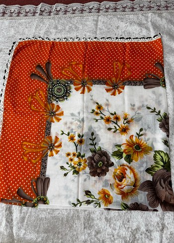 El örgüsü Renkli Kadın eşarp - Görsel 2