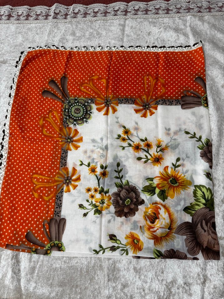 El örgüsü Renkli Kadın eşarp - Görsel 2