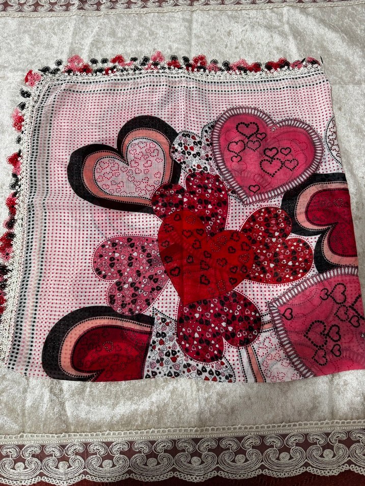 El örgüsü kadın eşarp - Görsel 2