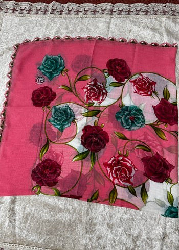 El örgüsü Renkli Kadın eşarp - Görsel 2