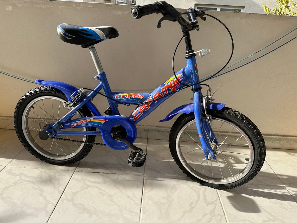 Mavi Renkli Çocuk Bisikleti Sepetli - Görsel 3