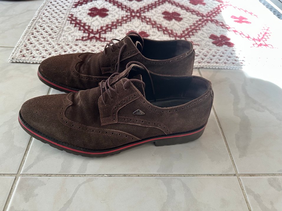 Kahverengi Süet Erkek Klasik Ayakkabı - Görsel 2