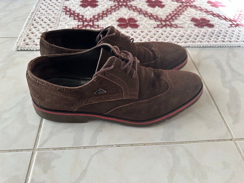 Kahverengi Süet Erkek Klasik Ayakkabı - Görsel 3