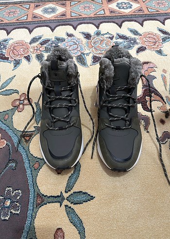 Haki Kamuflaj Desenli Bağcıklı Erkek Bot - Görsel 5