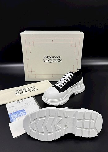 Alexander McQueen Alexander McQueen Siyah Beyaz Sneaker