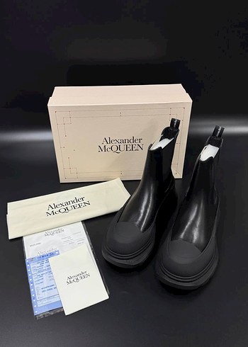37 Beden Alexander McQueen Siyah Platform kadın bot