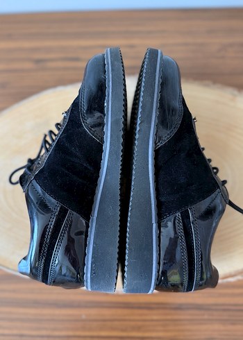 Erkek Çocuk Siyah Rugan Bağcıklı Ayakkabı - Görsel 3