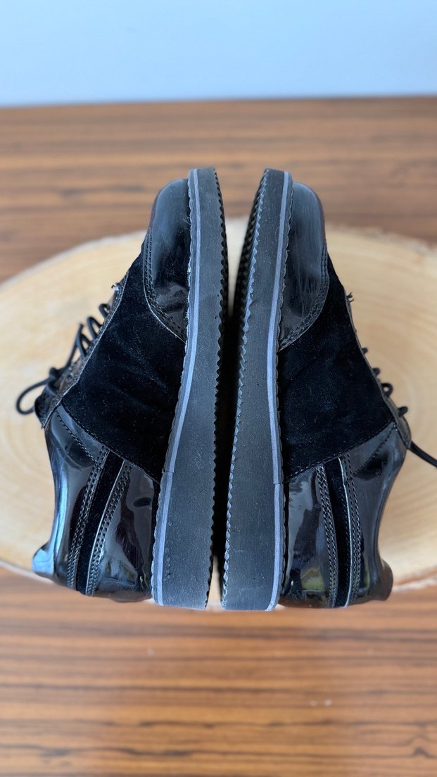 Erkek Çocuk Siyah Rugan Bağcıklı Ayakkabı - Görsel 3