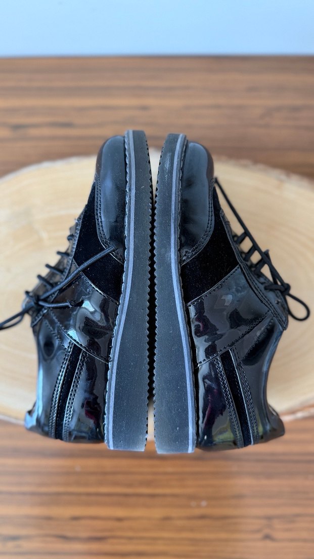 Erkek Çocuk Siyah Rugan Bağcıklı Ayakkabı - Görsel 4