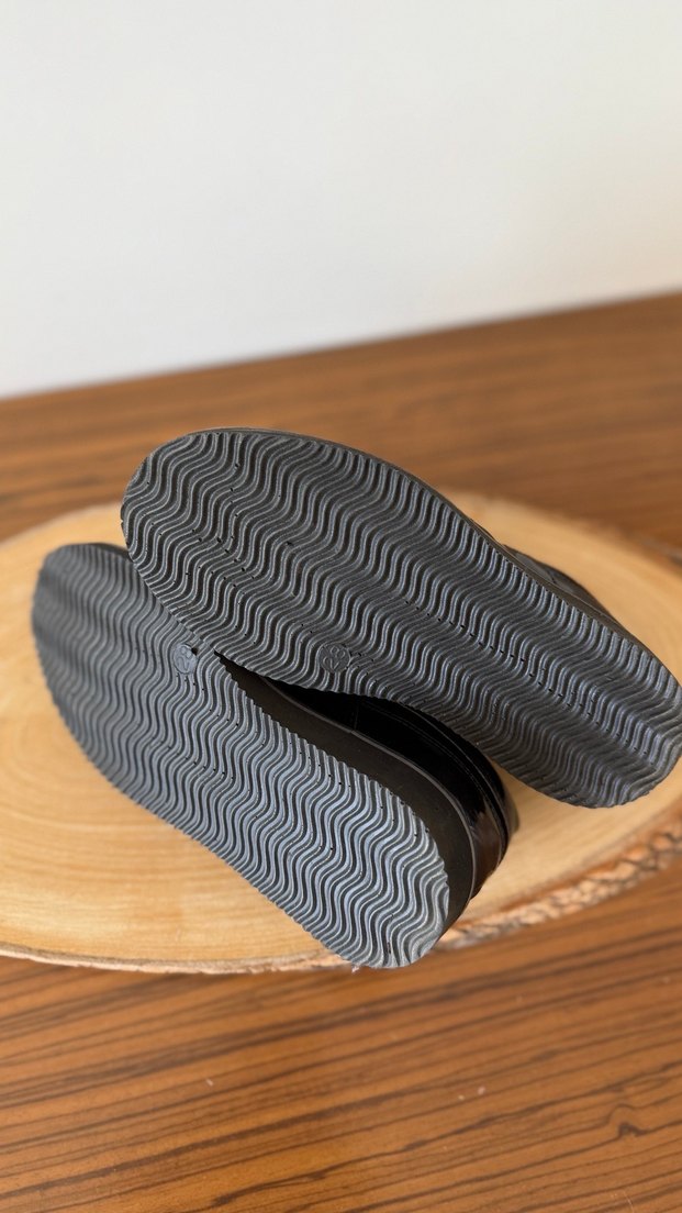 Erkek Çocuk Siyah Rugan Bağcıklı Ayakkabı - Görsel 5