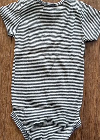 Carters Gri Çizgili Erkek Bebek Kısa Kollu Body - Görsel 2