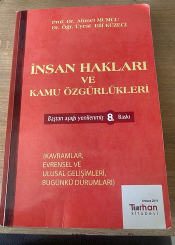 İnsan Hakları ve Kamu Özgürlükleri Kitabı
