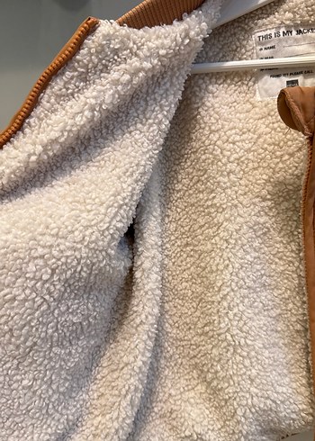 Düğmeli Kahverengi Erkek Çocuk Mont - Görsel 4