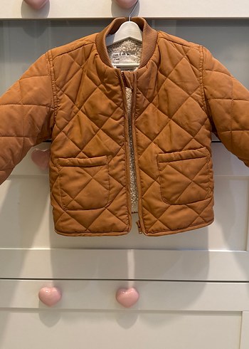 Düğmeli Kahverengi Erkek Çocuk Mont - Görsel 2