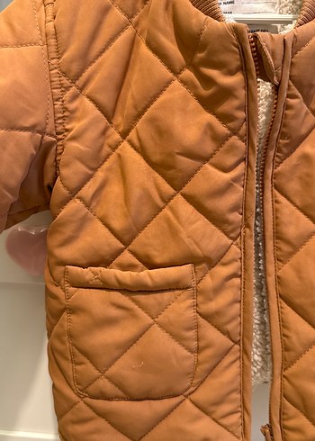 Düğmeli Kahverengi Erkek Çocuk Mont - Görsel 3