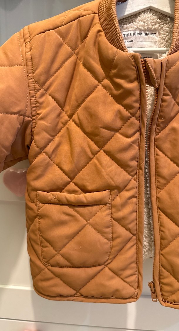 Düğmeli Kahverengi Erkek Çocuk Mont - Görsel 3