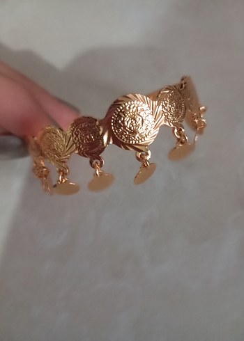 Beden Bohem Zincir Detaylı Altın Bileklik