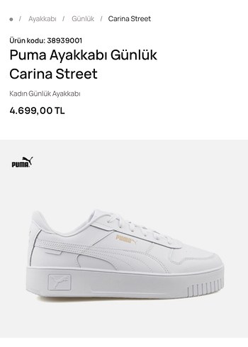 Puma Beyaz Kadın Spor Ayakkabı
