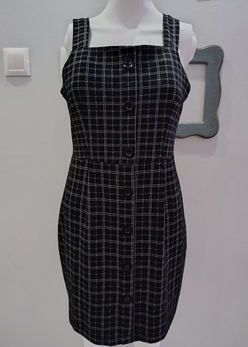 Trendyol Ekose Elbise 40 Beden - Görsel 4